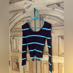 ACTIVE USA Ribbed Knit Crop Top